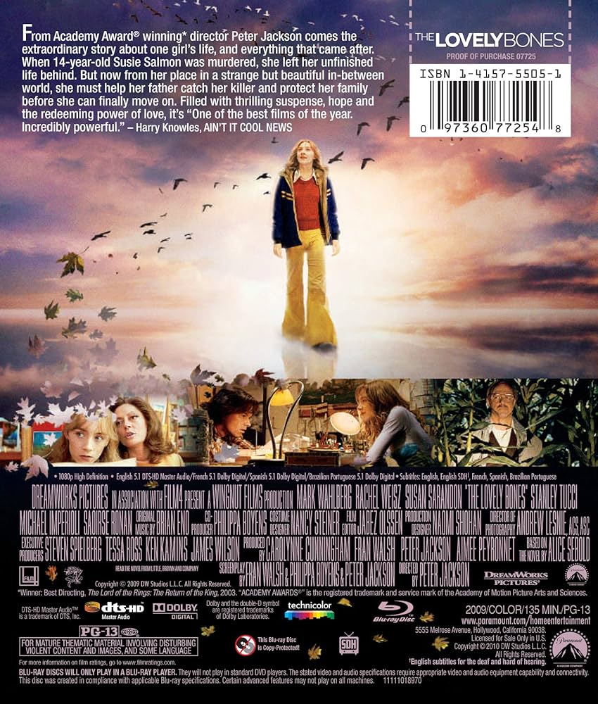 (未使用･未開封品)　ラブリーボーン Blu-ray tu1jdyt Amazon.co.jp: [北米版DVD リージョンコード1] LOVELY BONES